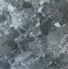CARBONE GREY TERRAZZO MATT 600X600