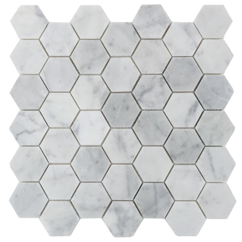 HEXAGON MEDIUM CARRARA GLOSS