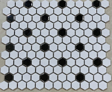 PENNY HEX WHITE SILVER GLOSS