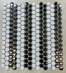 PENNY ROUND WHITE SILVER GLOSS