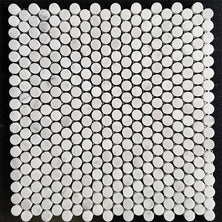 PENNY ROUND CARRARA HONED