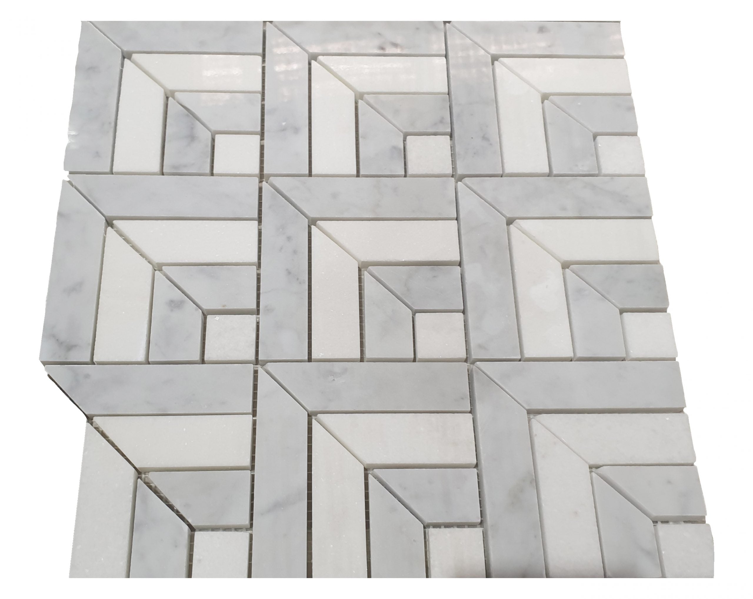 SQUARE STRIP CARRARA MOSAIC