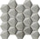 Hexagon silver tiles