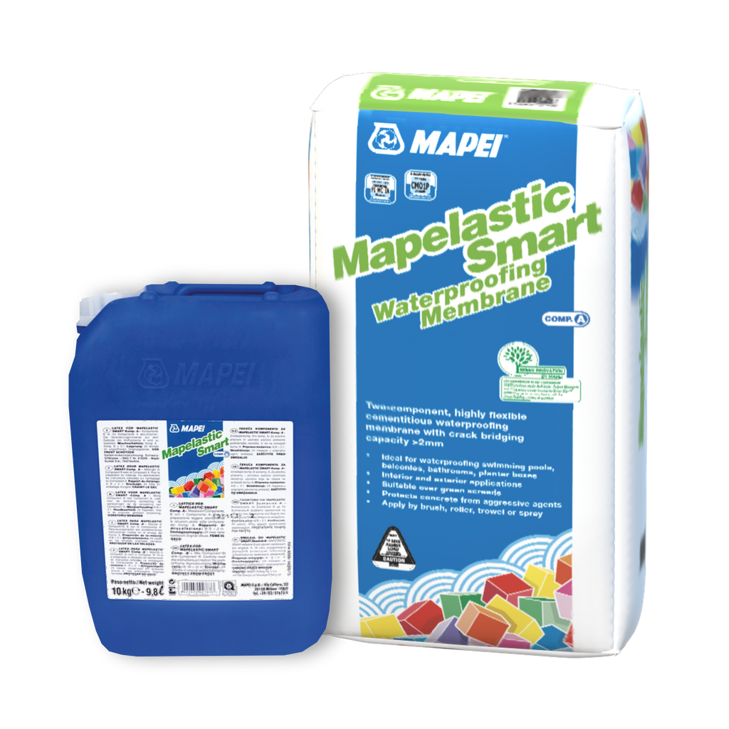 MAPEI Mapelastic Smart Waterproofing Kit (Part A Powder 20Kg & Part B Liquid 10Kg)
