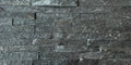 Stacked Stone Tiles 600mm x 150mm x 12-25mm - Black Quartz $90.00/sqm 7 PACK