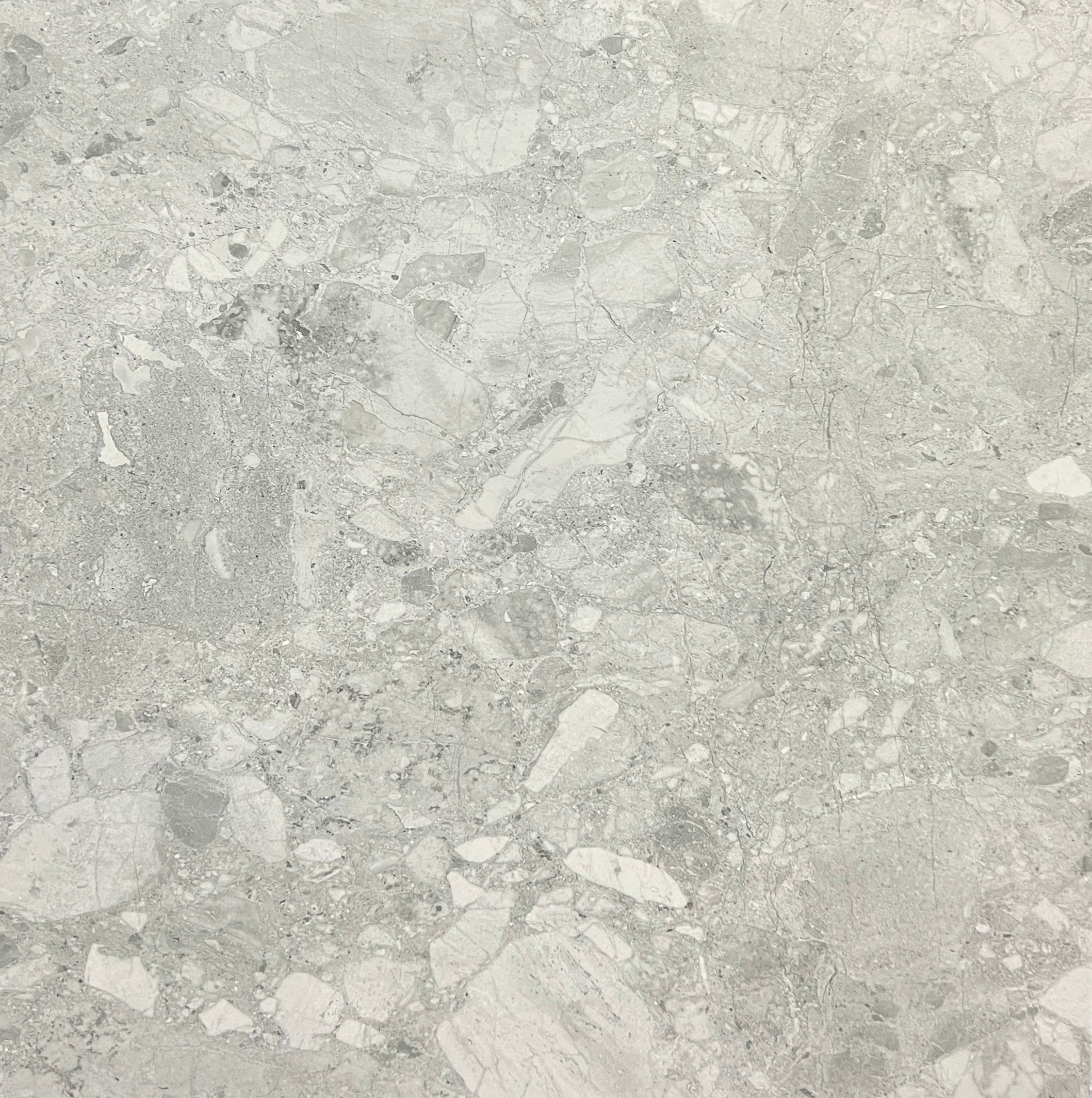 SILVER GREY TERRAZZO MATT 600X600