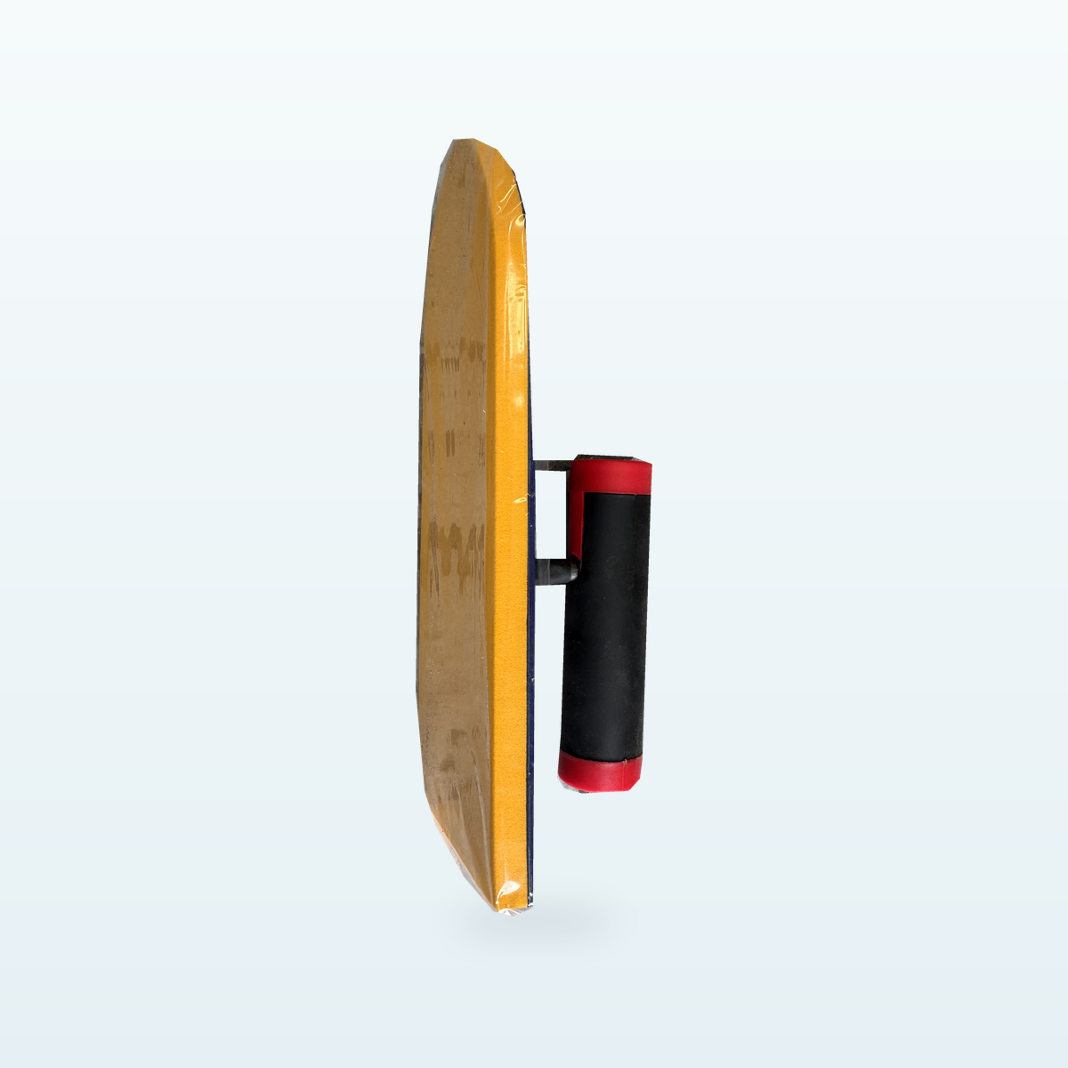 DTA red-handle JAP rubber pointed grout float, side view