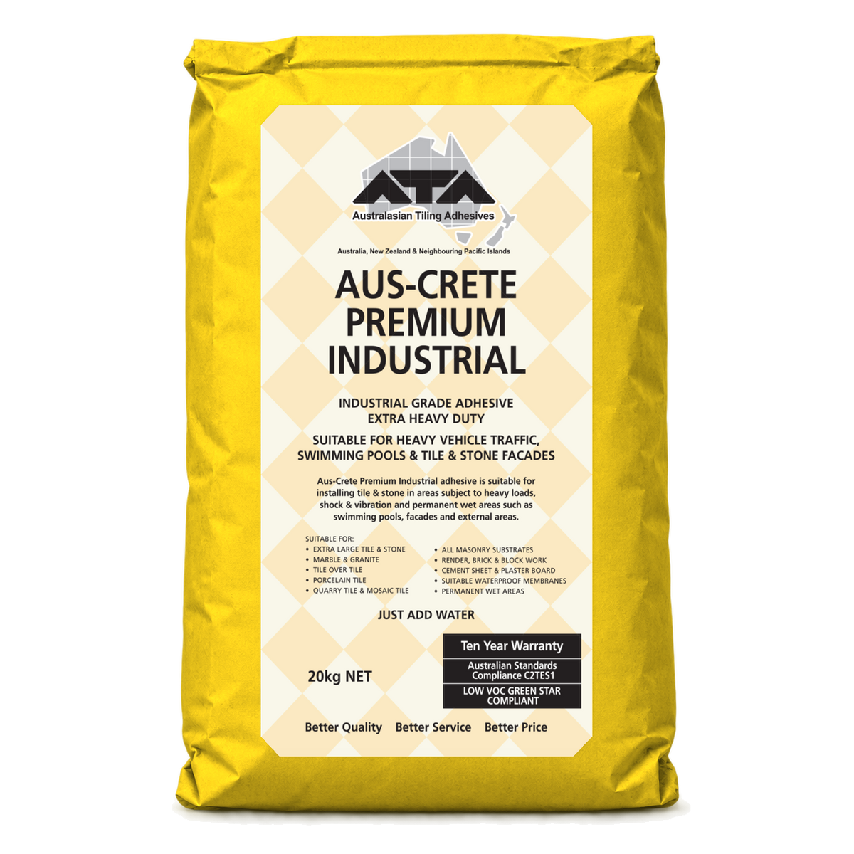 Aus-Crete Premium WHITE / GREY 20KG bag mockup