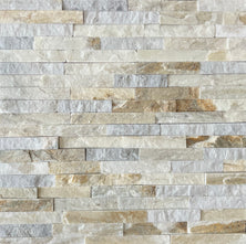 Stacked Stone Tiles 600mm x 150mm x 12-25mm - Duomo White $90.00/sqm 7 PACK