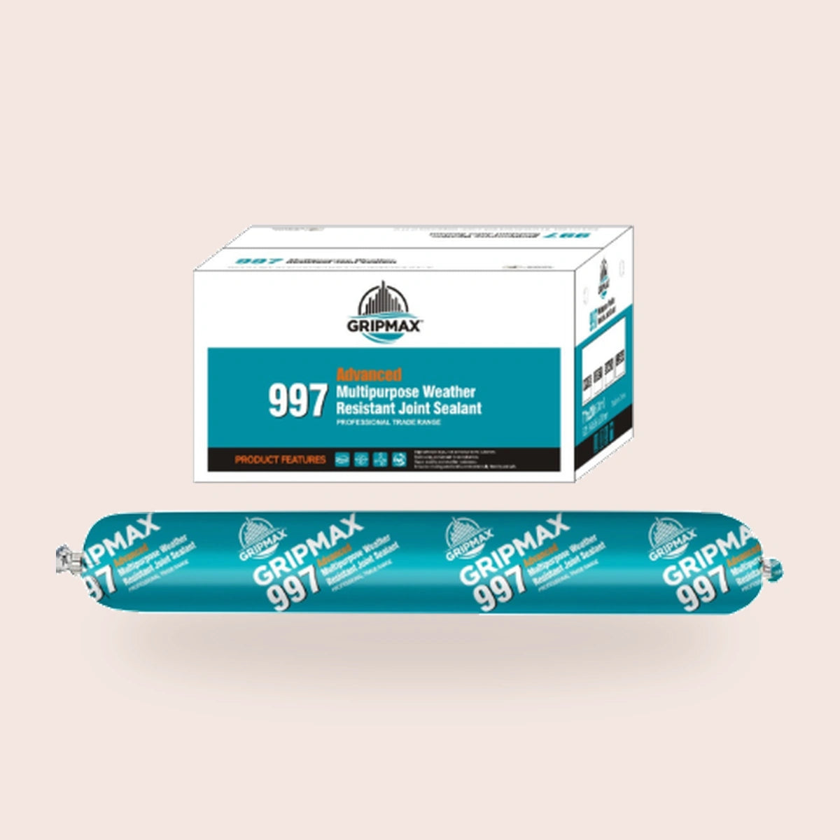 Gripmax 997 manufacturer carton and 600ml sausage packaging
