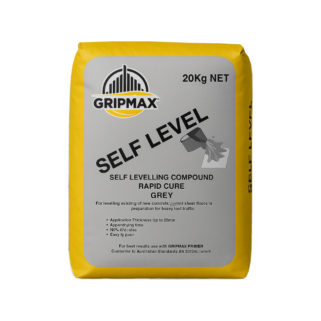 Gripmax Self Levelling Compound Grey 20kg bag