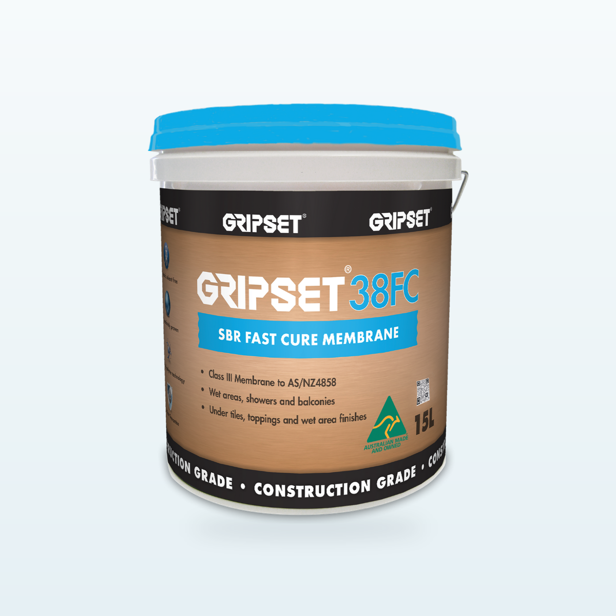 Gripset 38FC SBR Fast Cure Waterproofing Membrane 15L