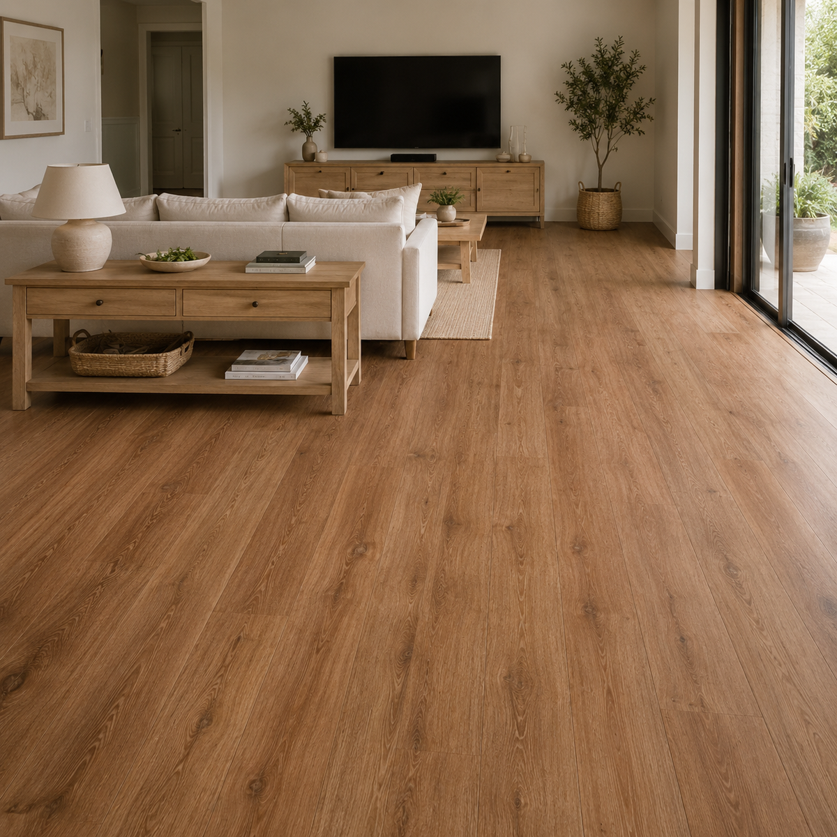 Red Grain flooring — room view 1