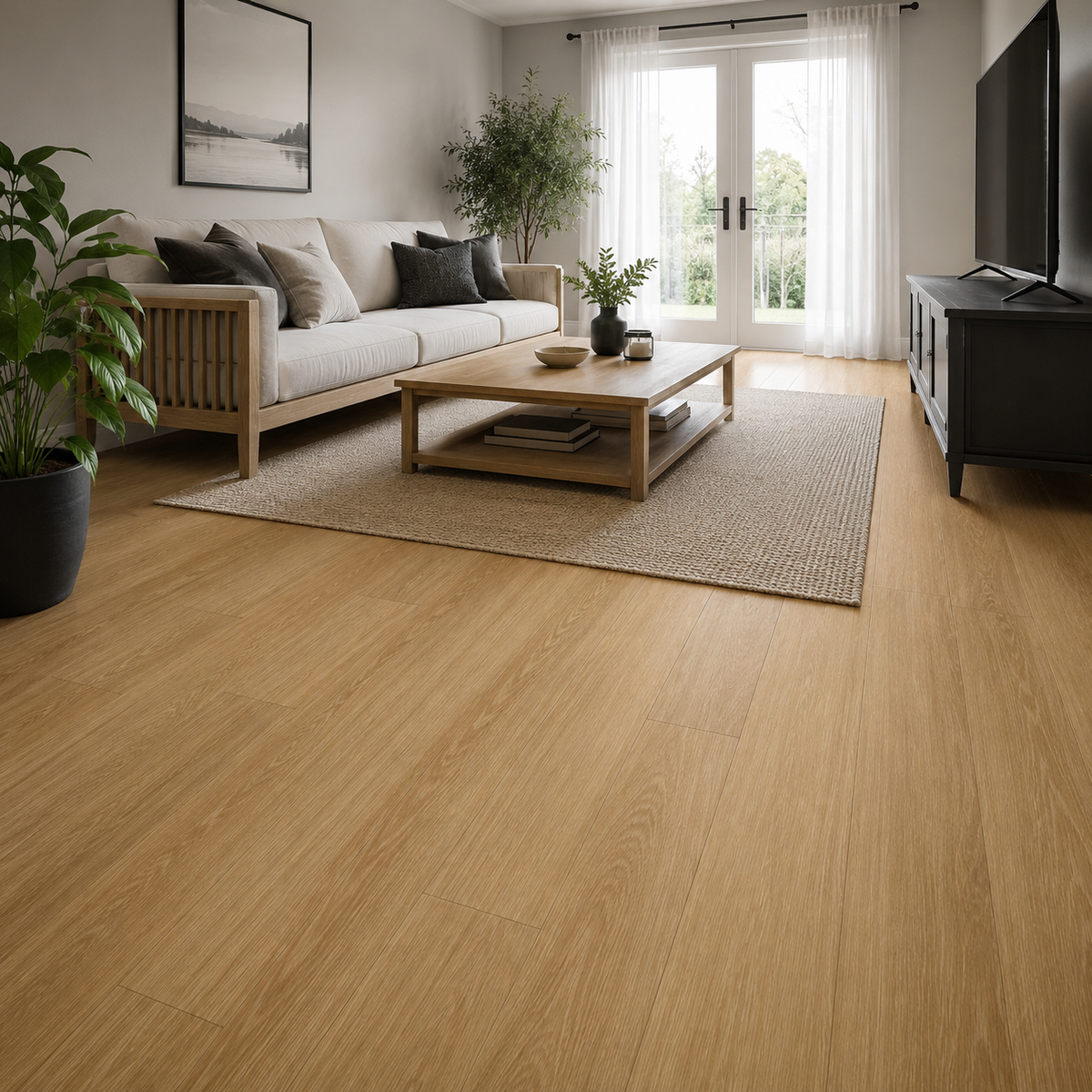 Toasted Almond flooring — room view 1