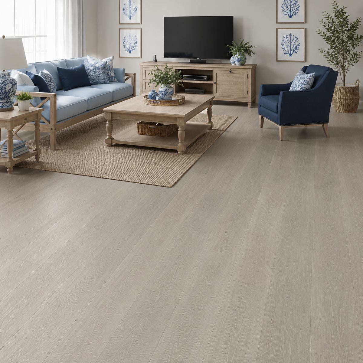 Natural Grey flooring — room view 1
