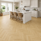 Oak Grain herringbone flooring — room view 1