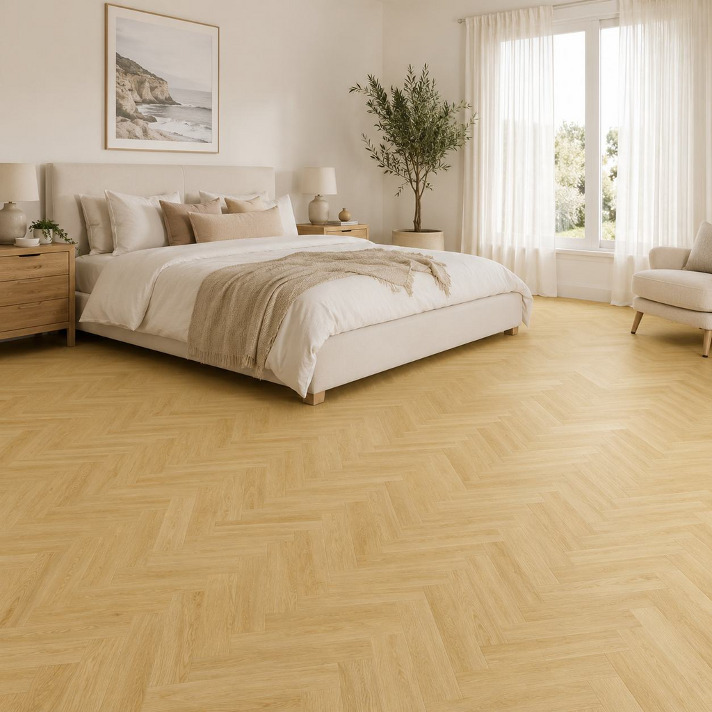 Oak Grain herringbone flooring — room inspiration 4