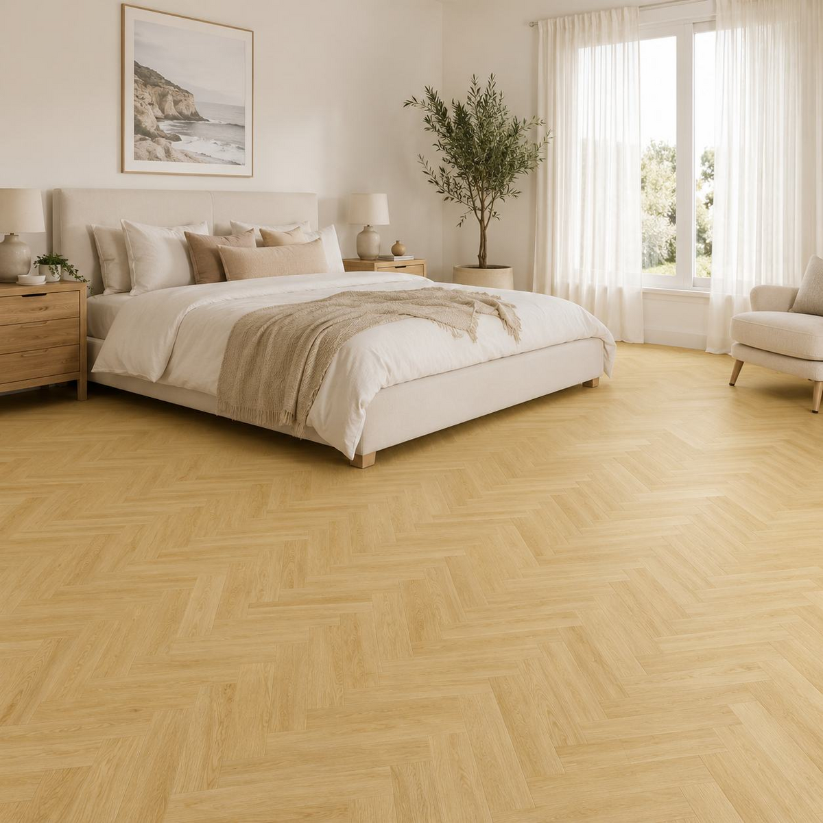 Oak Grain herringbone flooring — room inspiration 4