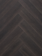 Black Oak herringbone flooring — plank sample 2