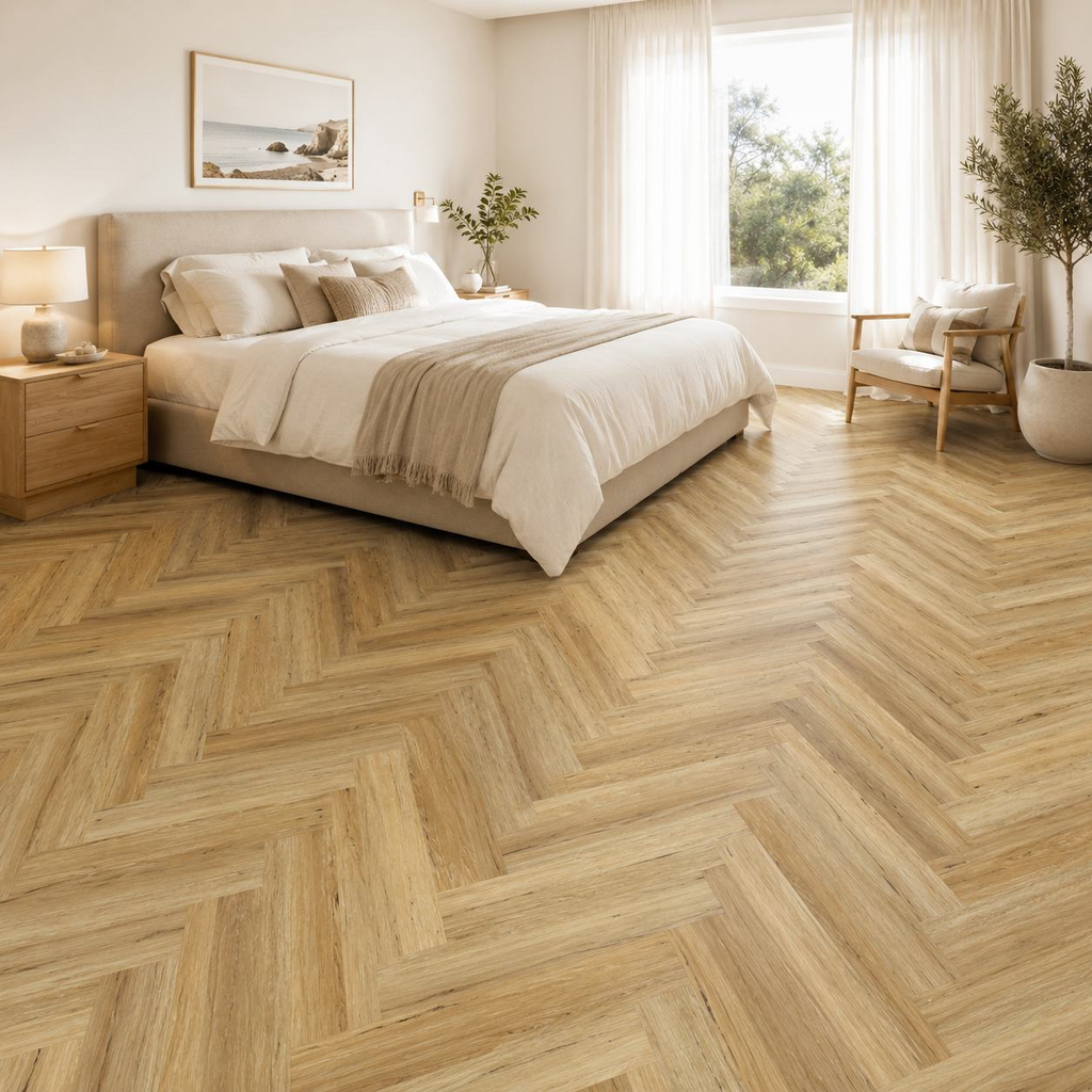 Natural Oak herringbone flooring — room inspiration 4