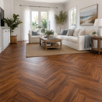 Red Oak herringbone flooring — room inspiration 3