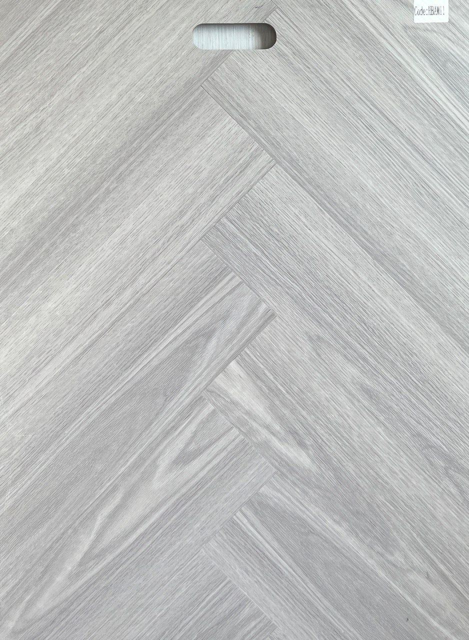 Grey Oak herringbone flooring — plank sample 2