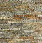 Stacked Stone Tiles 600mm x 150mm x 12-25mm - Rusty Quartzite $90.00/sqm 7 PACK