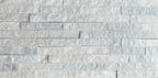 Stacked Stone Tiles 600mm x 150mm x 12-25mm - Snow White $90.00/sqm 7 PACK