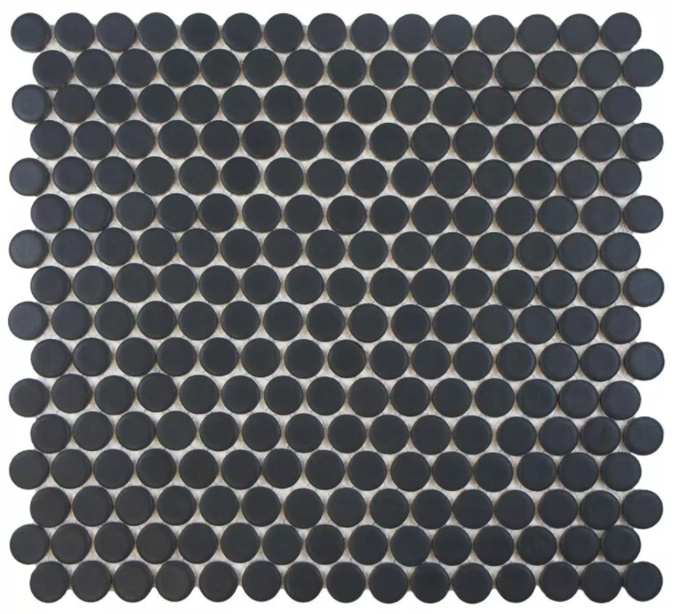 PENNY ROUND BLACK MATT