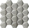 Hexagon silver tiles
