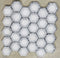 HEXAGON WHITE AND GREY CHIP MOSAIC