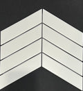 WHITE MATT CHEVRON MOSAIC