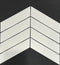 WHITE MATT CHEVRON MOSAIC